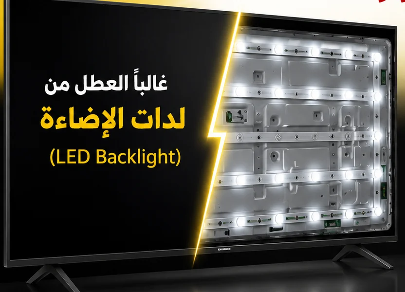 تغيير لدات إضاءة شاشة تلفزيون